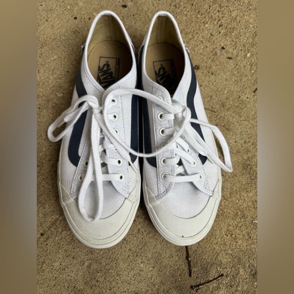 Vans White and Navy sneakers